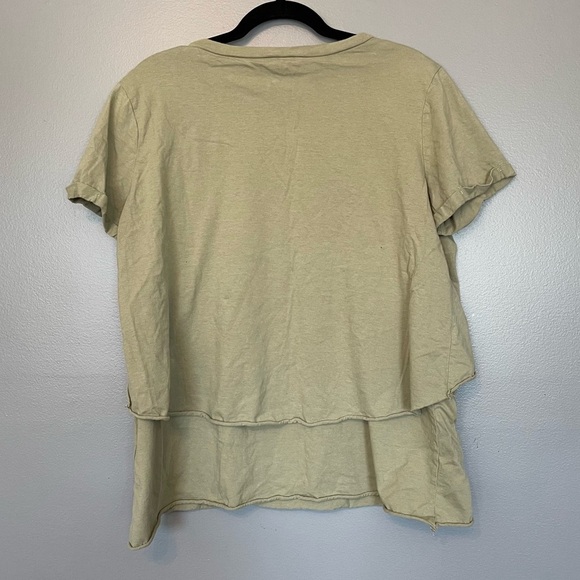 Legoe Heritage Maternity Nursing Tee t-shirt sage green 100% cotton size 4 / XL - Picture 2 of 11